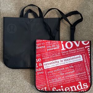 Set of 2 Lululemon Tote Bags